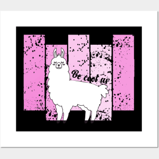 Pink Alpaca Posters and Art